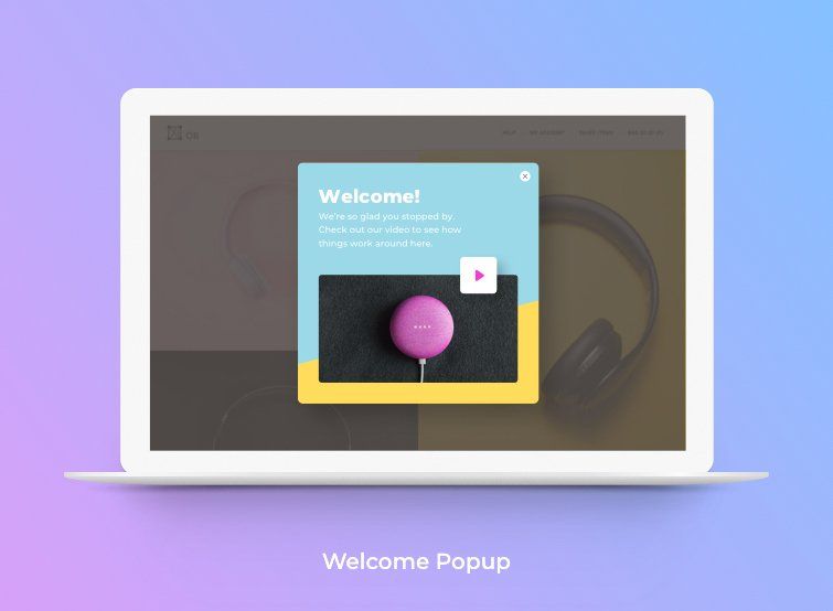 website popup