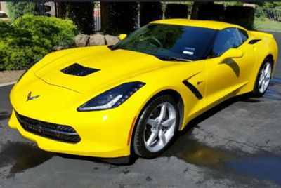 Auto Interior Cleaning — Yellow Car in Stockton, CA Auto Interior Cleaning — Yellow Car in Stockton, CA