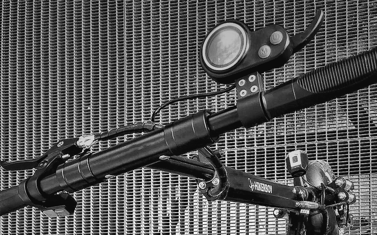 hikerboy urban turbo scooter handle bar with screen
