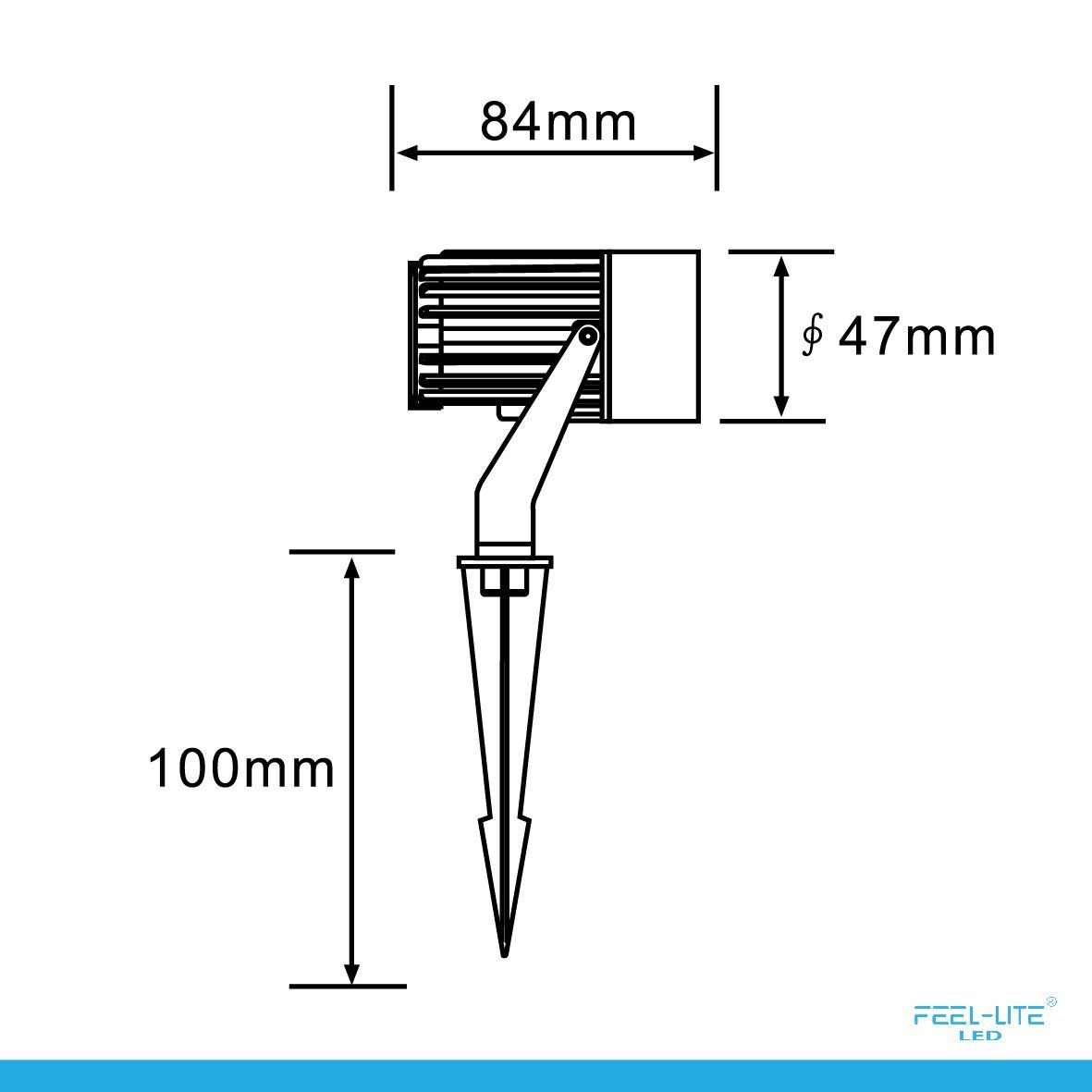 Feel-Lite LED Outdoor Light P9075-5w-mini & p9075-3w-rgb