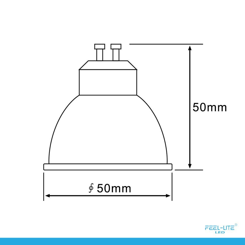 Feel-Lite LED GU10-5W-H WHITE