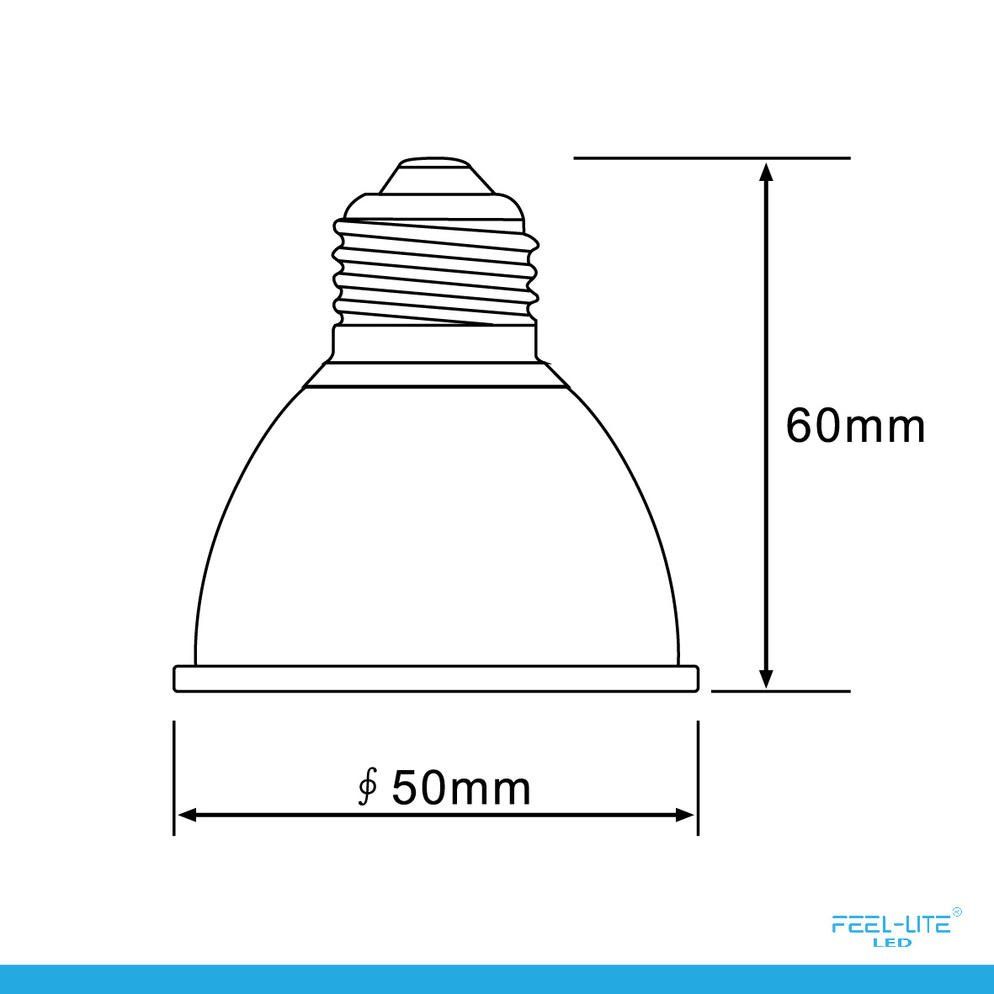 Feel-Lite LED E27-5W-H WHITE