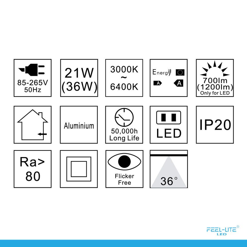 Feel-Lite LED DOWNLIGHT-S1503-12Wx3