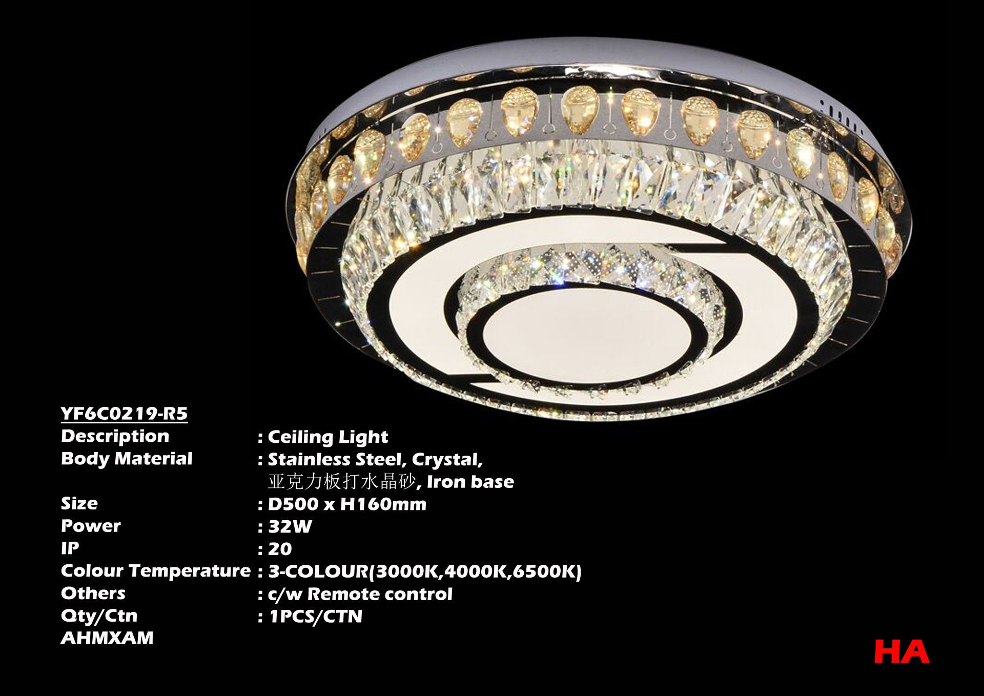 Feel-Lite Ceiling Crystal