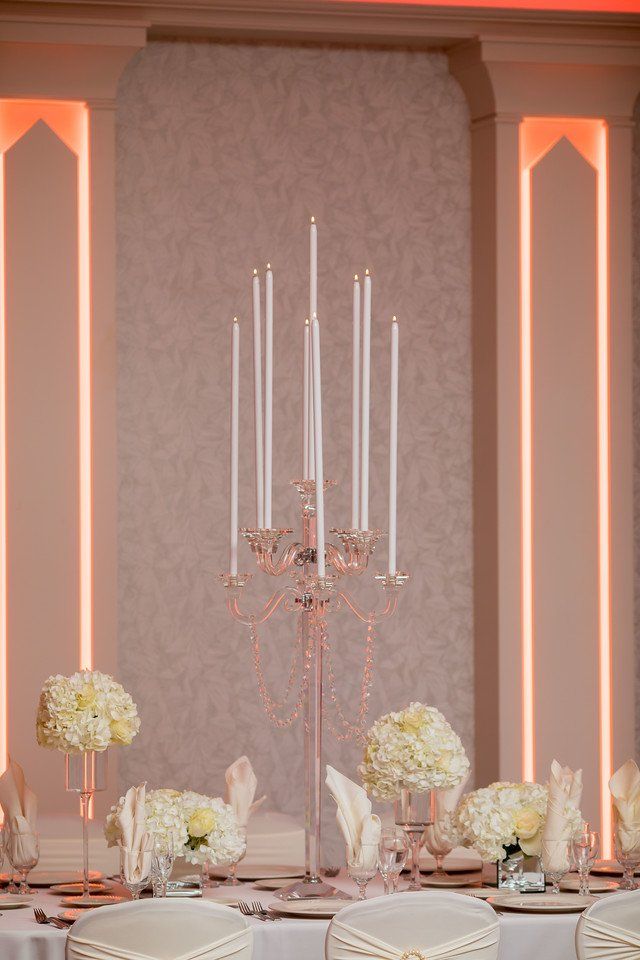Tall Candle Table Centerpiece