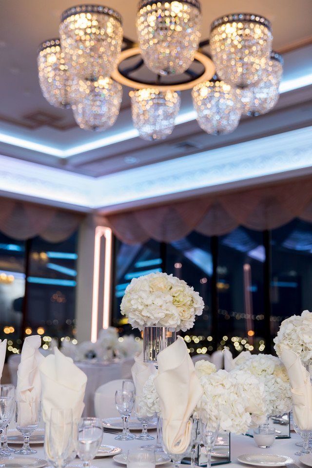 Table Centerpiece for Wedding at Marina Del Rey