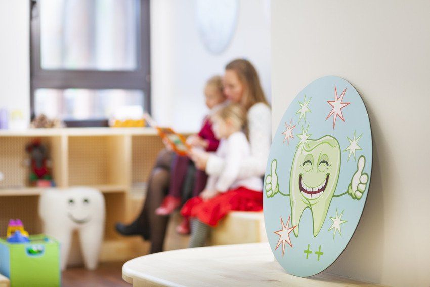 A dental waiting room