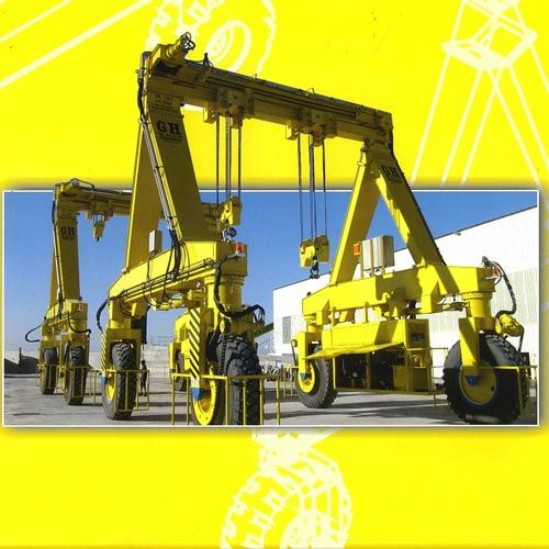 yellow marine gantry