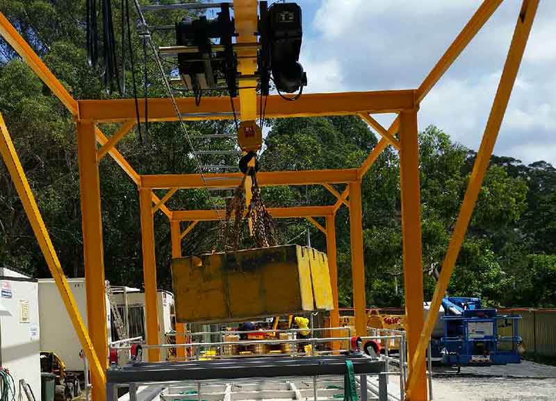 yellow crane
