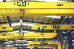 yellow port jib crane