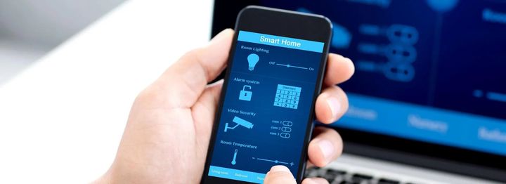 sistema di allarme su telefono