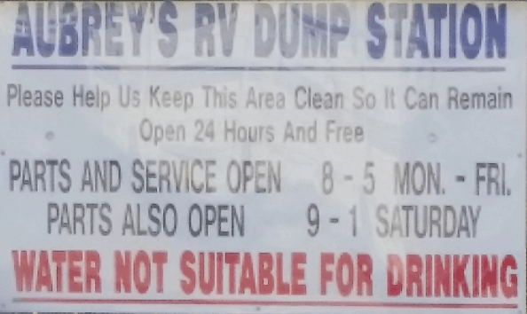 Service — Aubrey's Rv Dump Station in Union Gap, WA Service — Aubrey's Rv Dump Station in Union Gap, WA