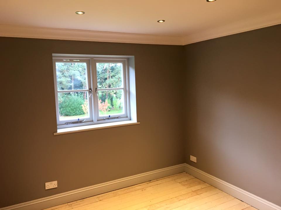 brown wall