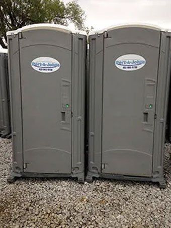 Clean Gray Portable Toilet — Omaha, NE — Port-A-Johns Clean Gray Portable Toilet — Omaha, NE — Port-A-Johns