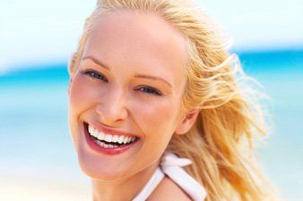 young beautiful woman smiling