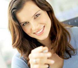 woman reaching out her hand