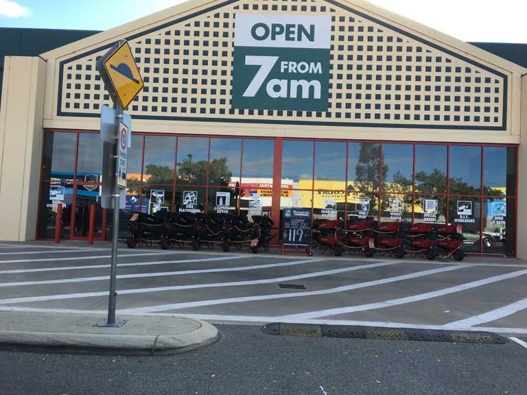 store front with tinted windows