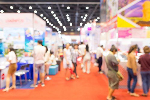Blurred Fair Trade Show