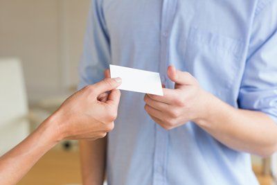 Giving Business Card
