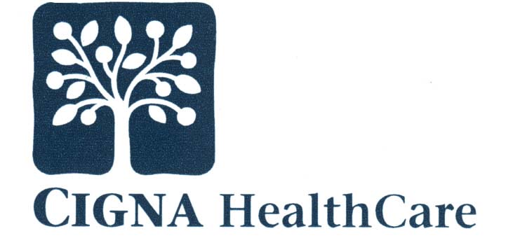 A logo for cigna healthcare with a tree and leaves