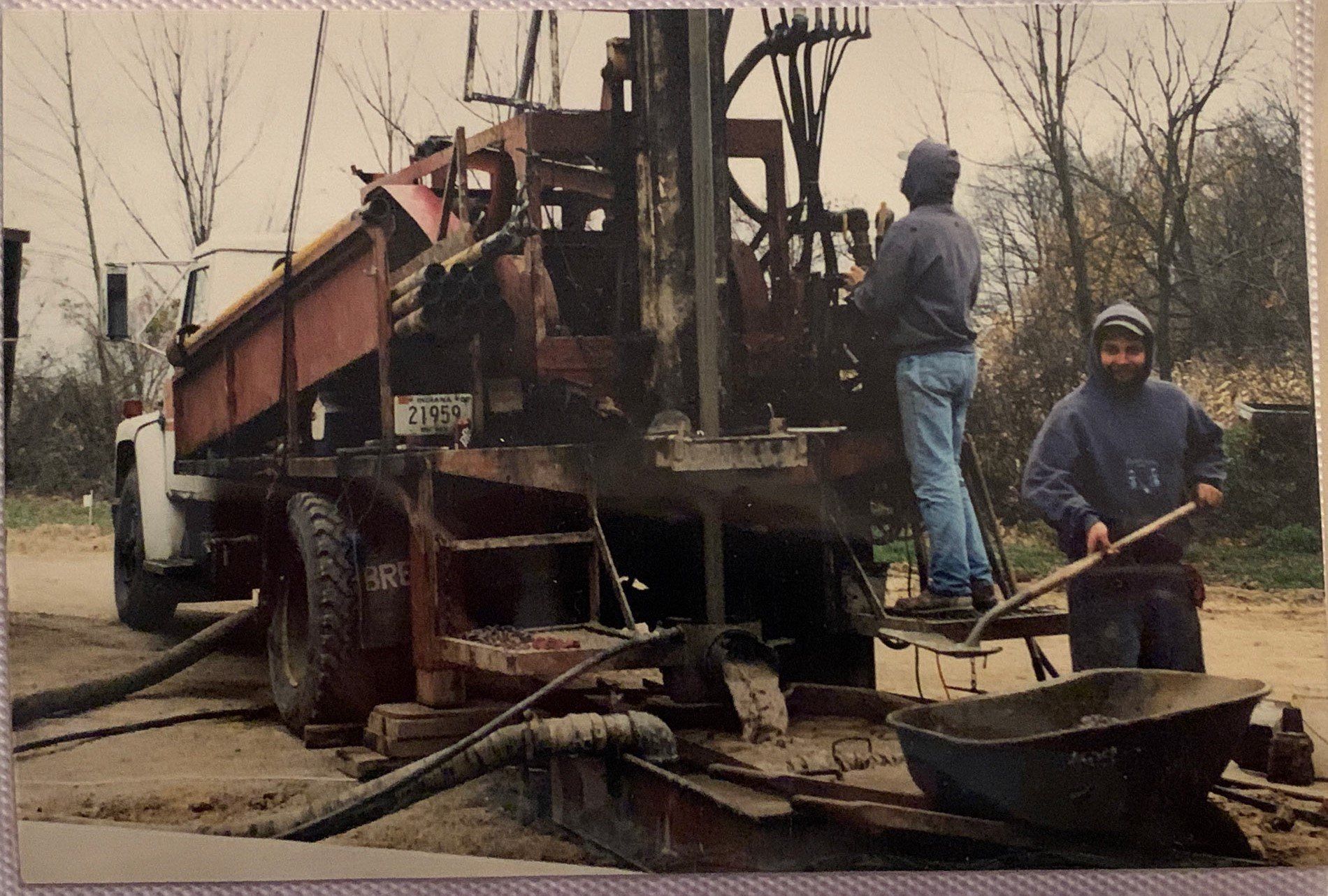 Michael Amstutz and Current Owner Bret Allen — Northeast, IN — Amstutz Well Drilling