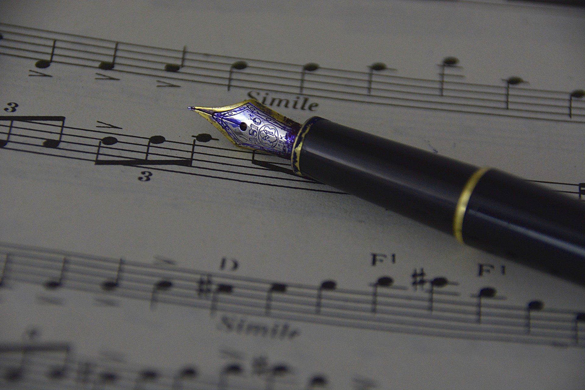 agréments et extentions , note de musique