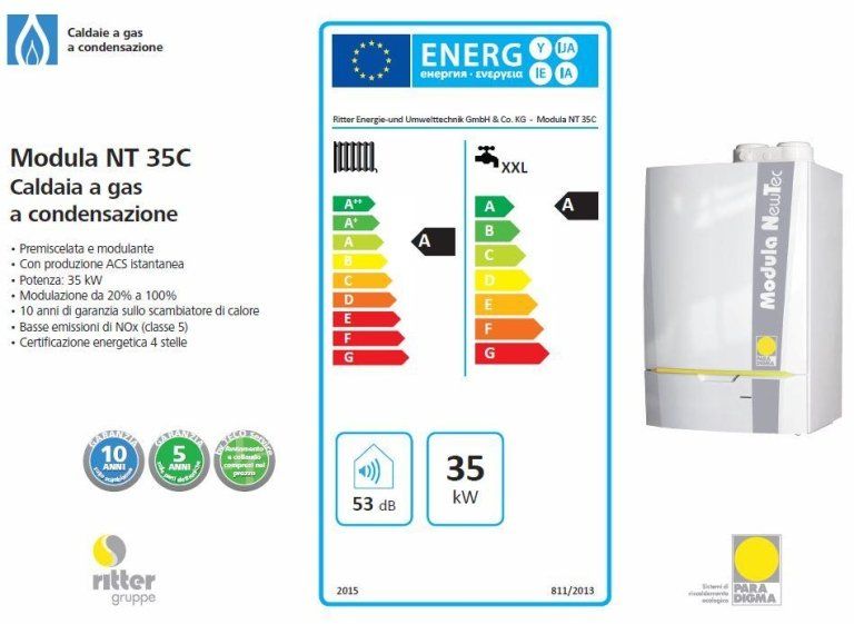 informazione di MODULA NT 35C CALDAIA A GAS A CONDENSAZIONE