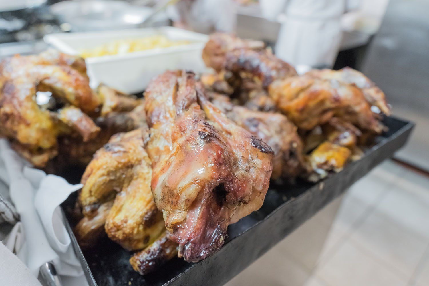 Spit-roasted meat