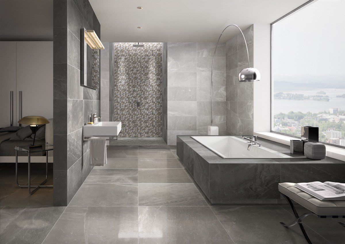 Bagno con arredamento moderno