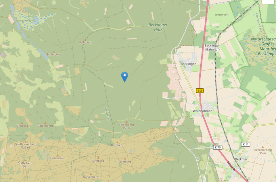 Karte Becklinger Holz © Leaflet | Map data © OpenStreetMap contributors Karte Becklinger Holz © Leaflet | Map data © OpenStreetMap contributors