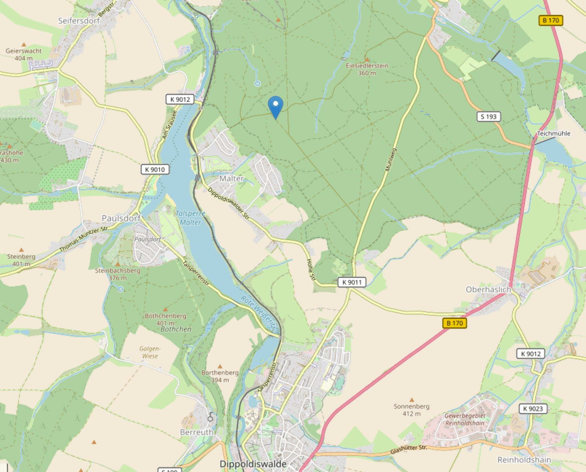 Karte Dippoldiswalde © Leaflet | Map data © OpenStreetMap contributors Karte Dippoldiswalde © Leaflet | Map data © OpenStreetMap contributors