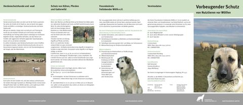 Ansichtsseite Flyer Herdenschutz Ansichtsseite Flyer Herdenschutz