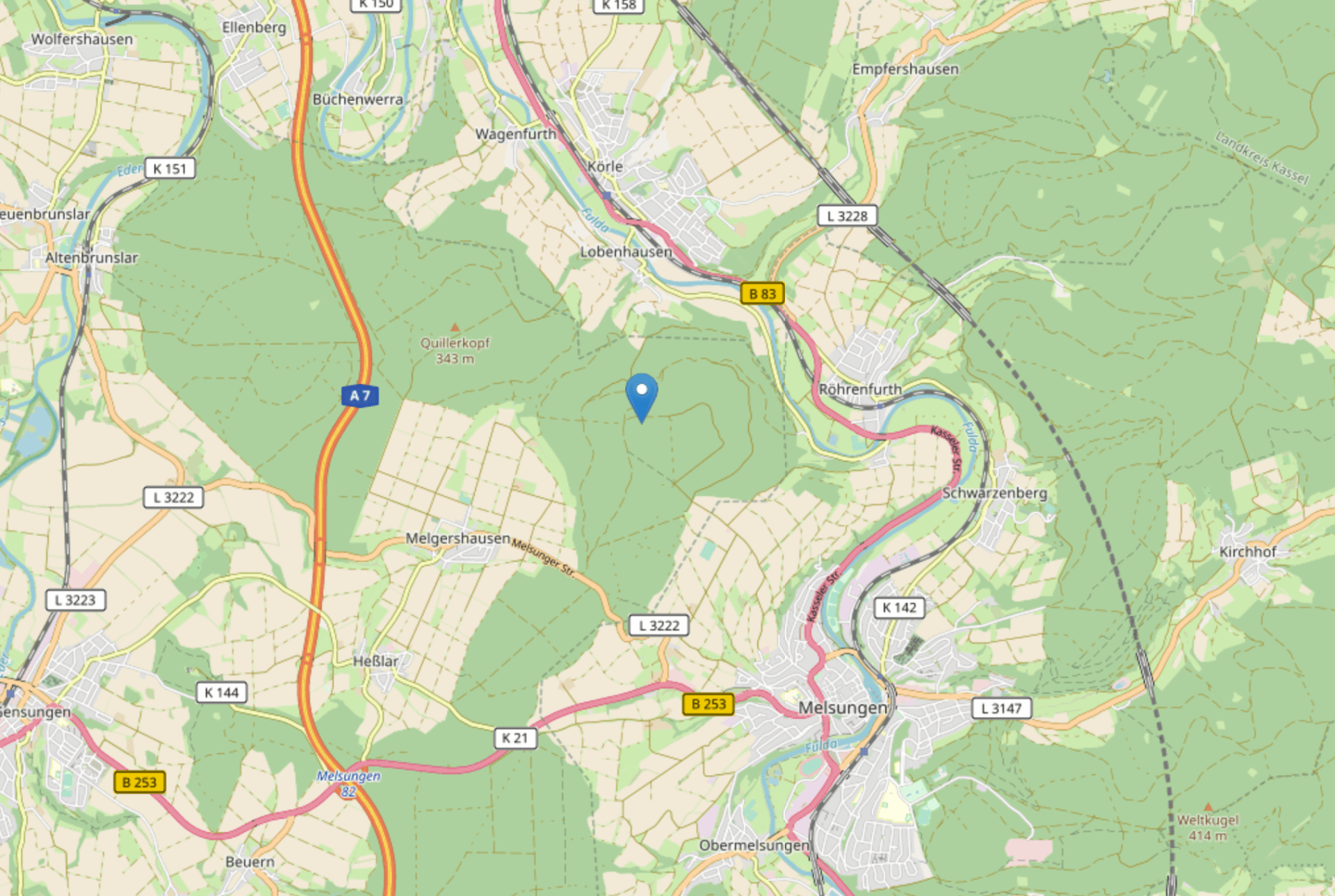 Karte Melgershausen © Leaflet | Map data © OpenStreetMap contributors Karte Melgershausen © Leaflet | Map data © OpenStreetMap contributors