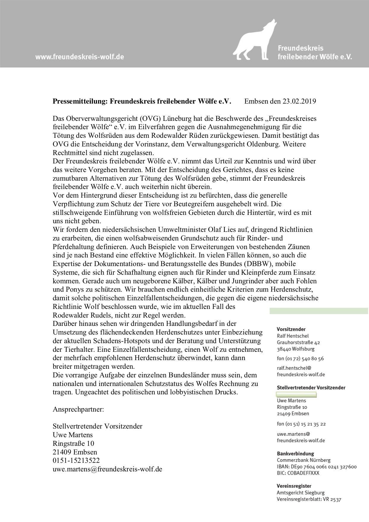 Bild Pressemitteilung vom 24.02.2019 Bild Pressemitteilung vom 24.02.2019