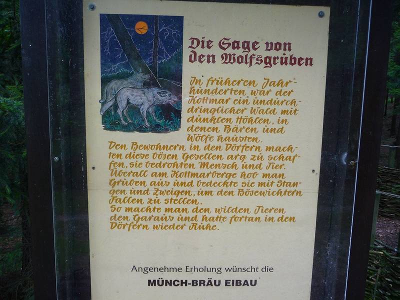 Infotafel an der Wolfsgrube am Kottmar 3 © Jens Hennings Bild Wolfsgrube am Kottmar 3