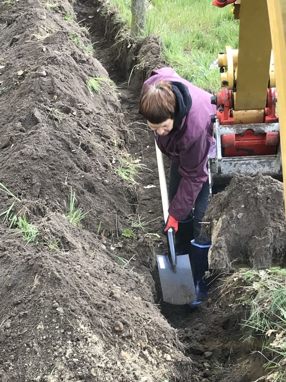 Bild Fleissige Helferin - kam extra aus Berlin angereist Bild 1 Zaunbau bei Tappenbeck