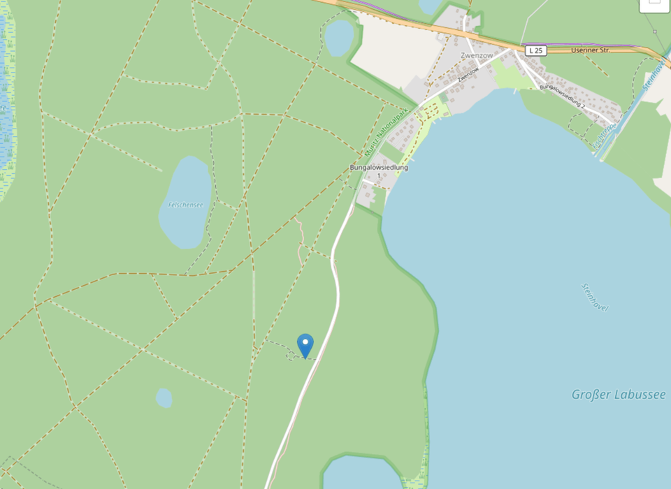 Karte Zwenzow © Leaflet | Map data © OpenStreetMap contributors