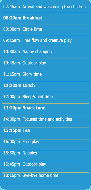 Daily routine