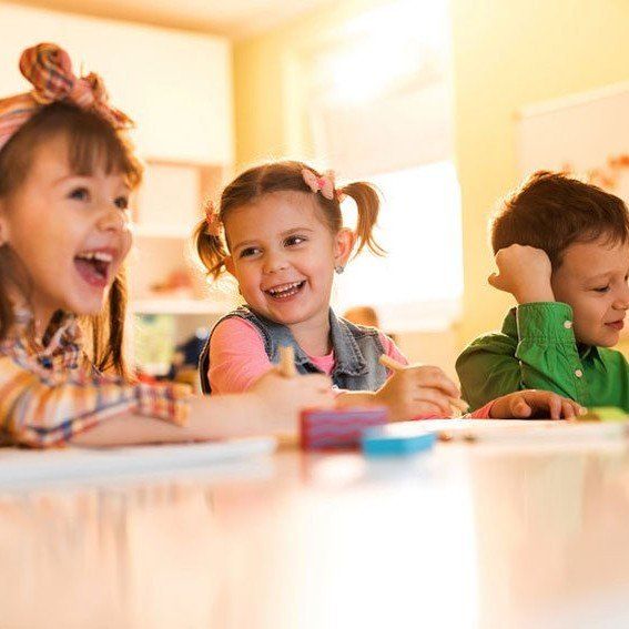 Children and classroom
