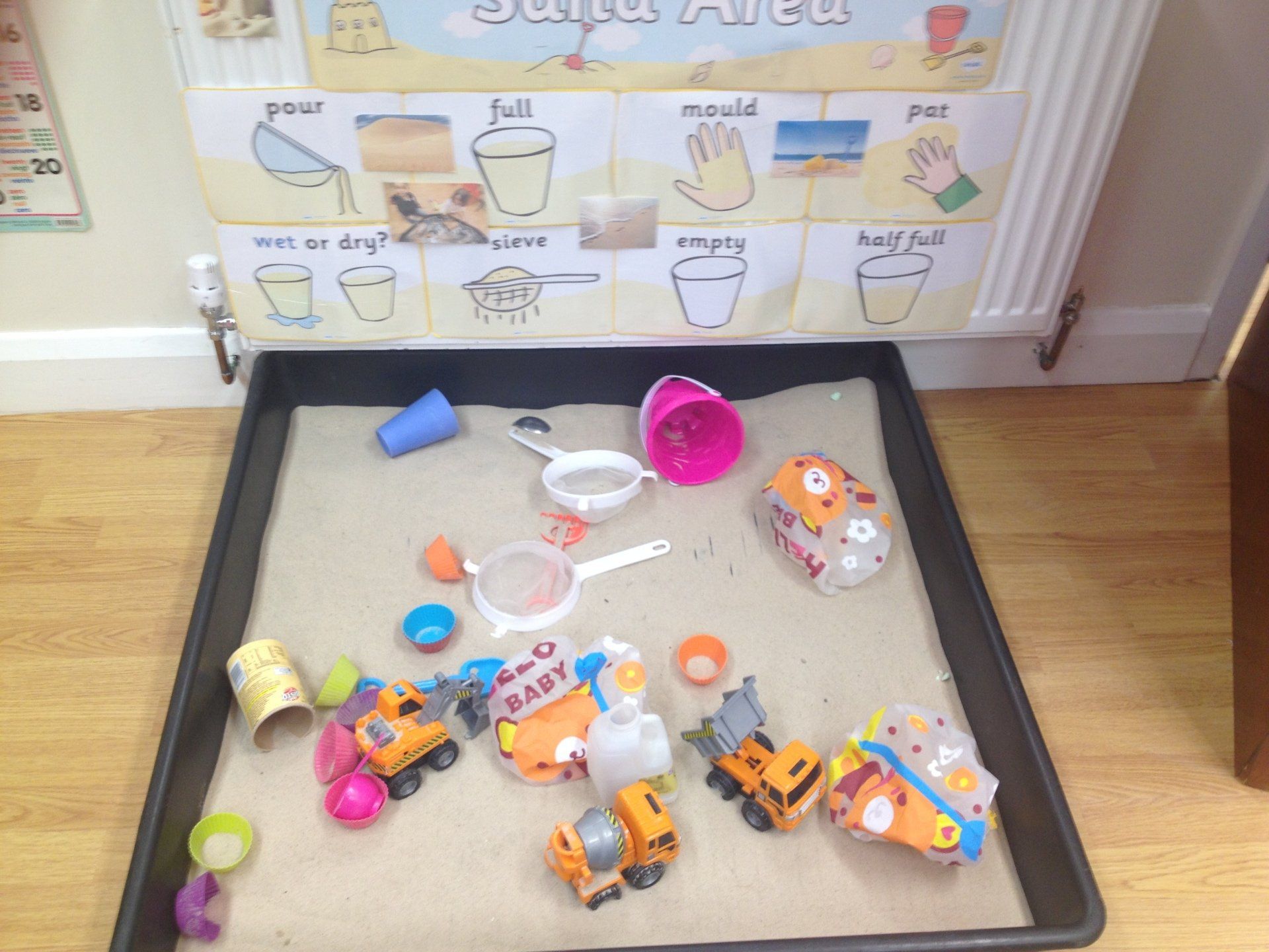 Decorated classroom and play area for children