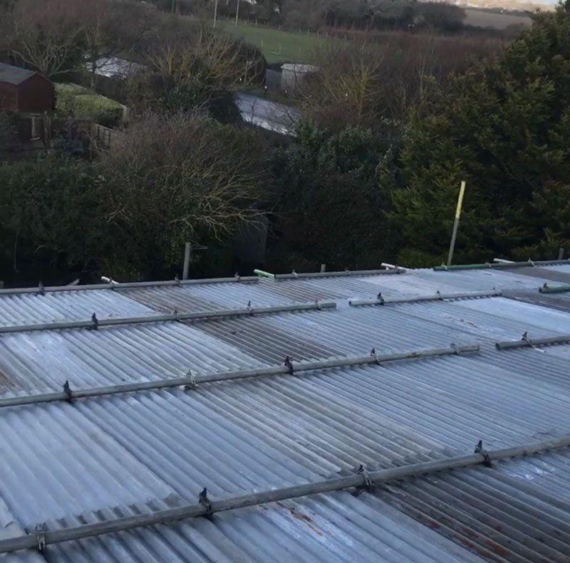 large house with scaffold with a garden 8