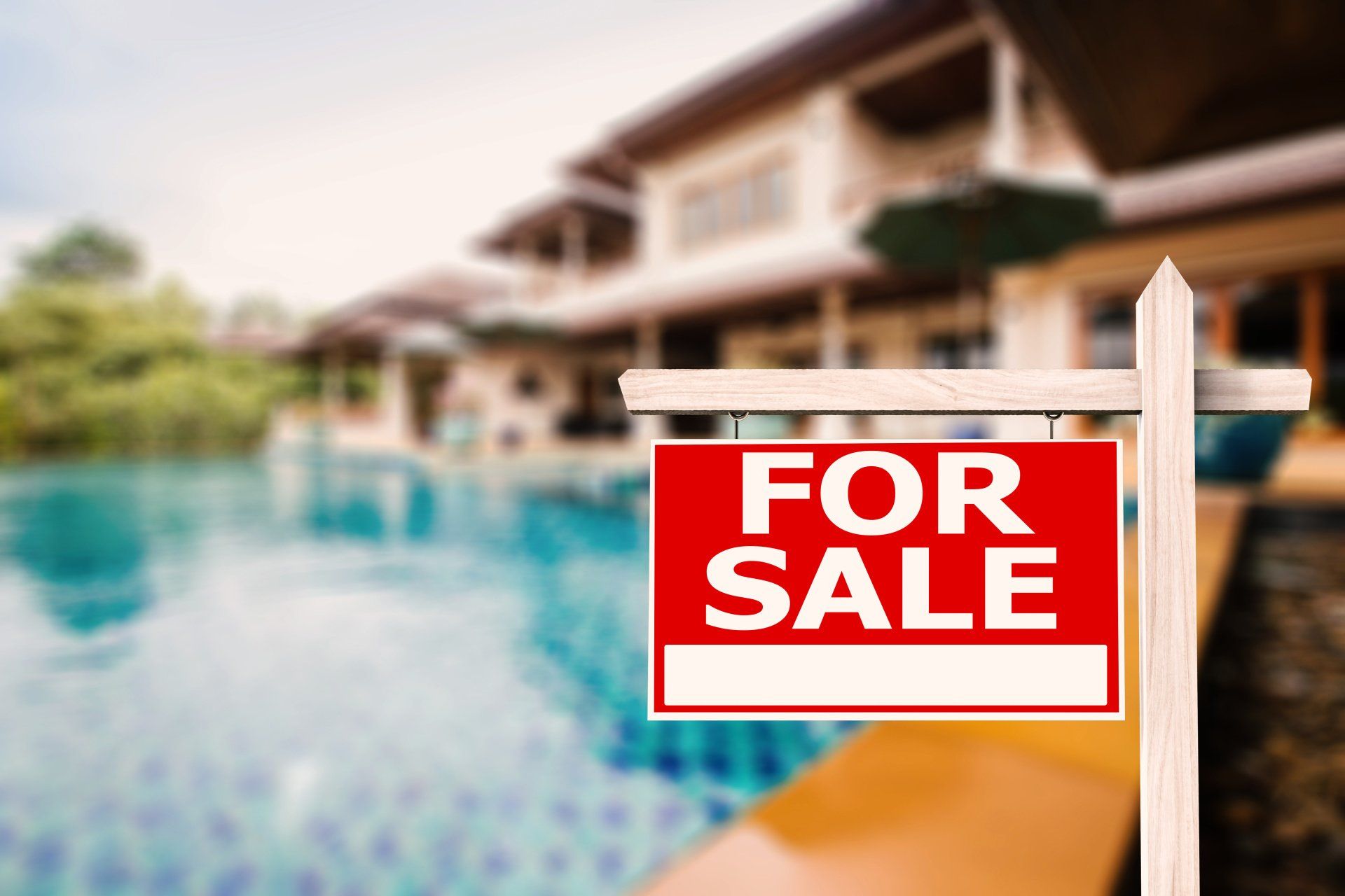 Homes for sale sign