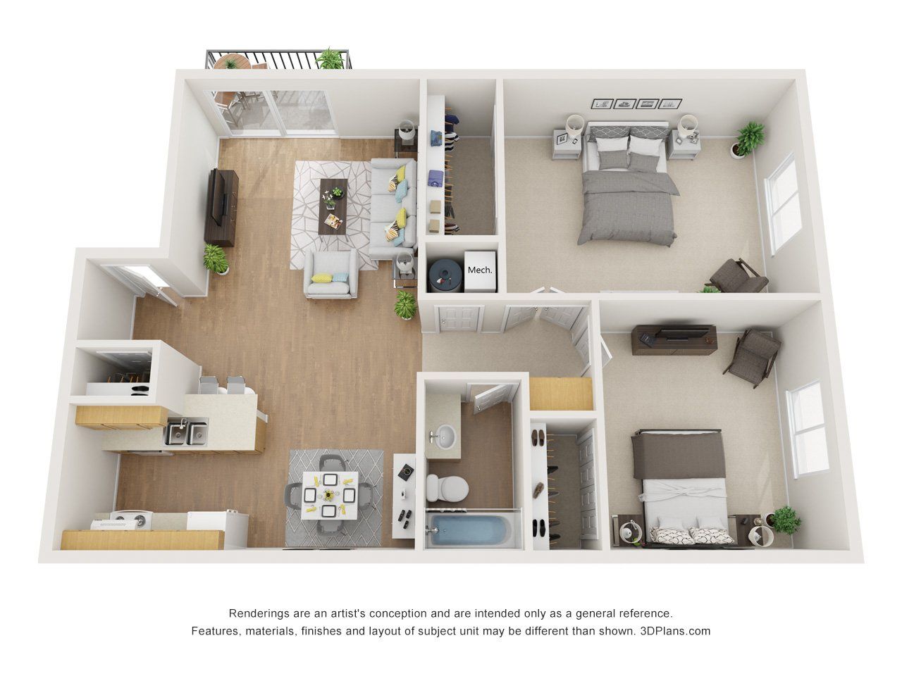 2 Bedroom
