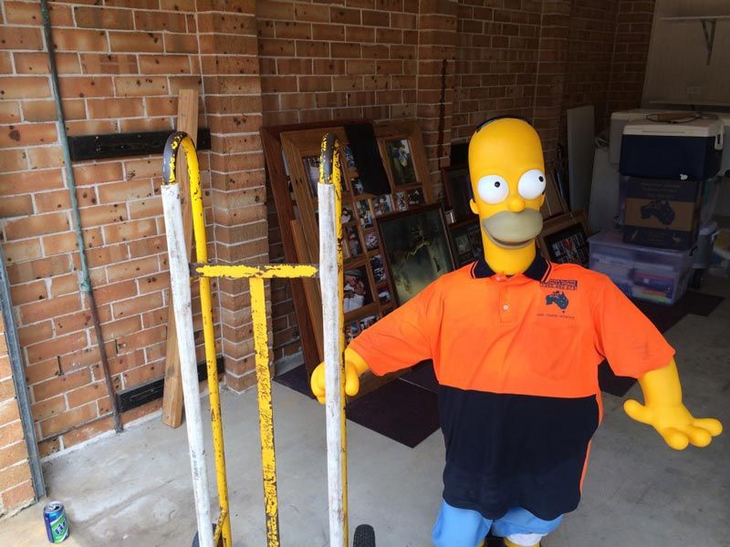 simpsons figure with dolly