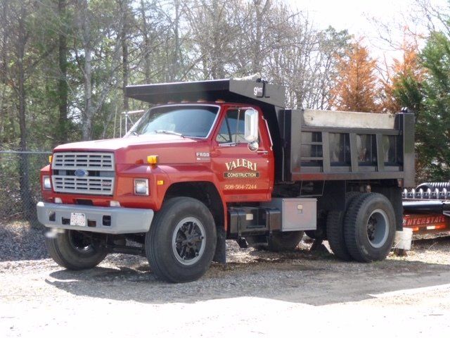 Front of Red Valeri Truck — Pocasset, MA — Valeri Construction