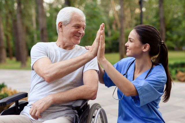 old man and a nurse