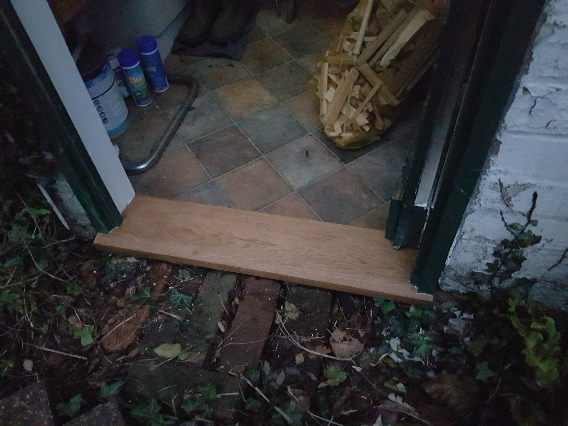 New Threshold Repaired and Painted