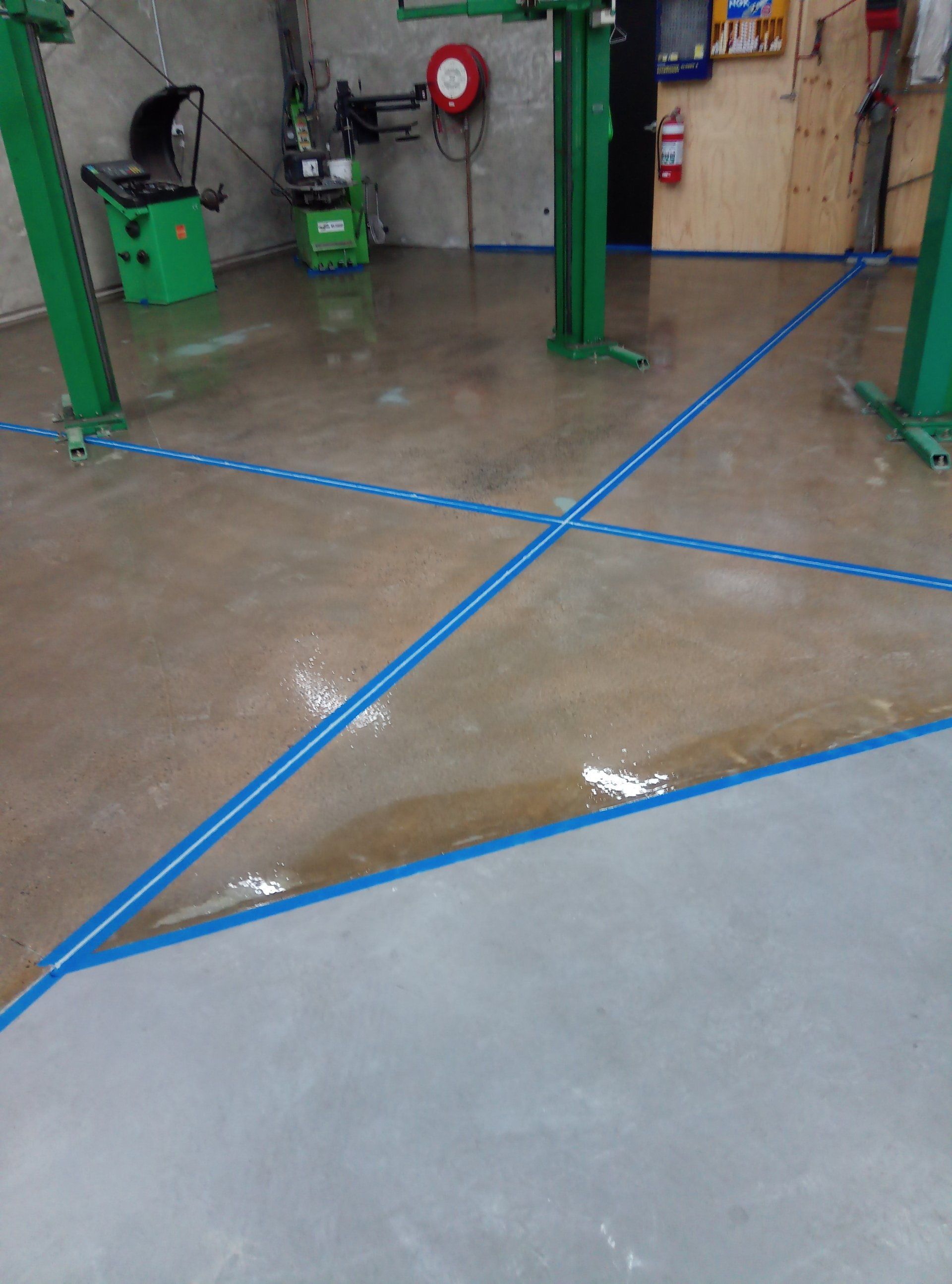 Mask joints & caulk