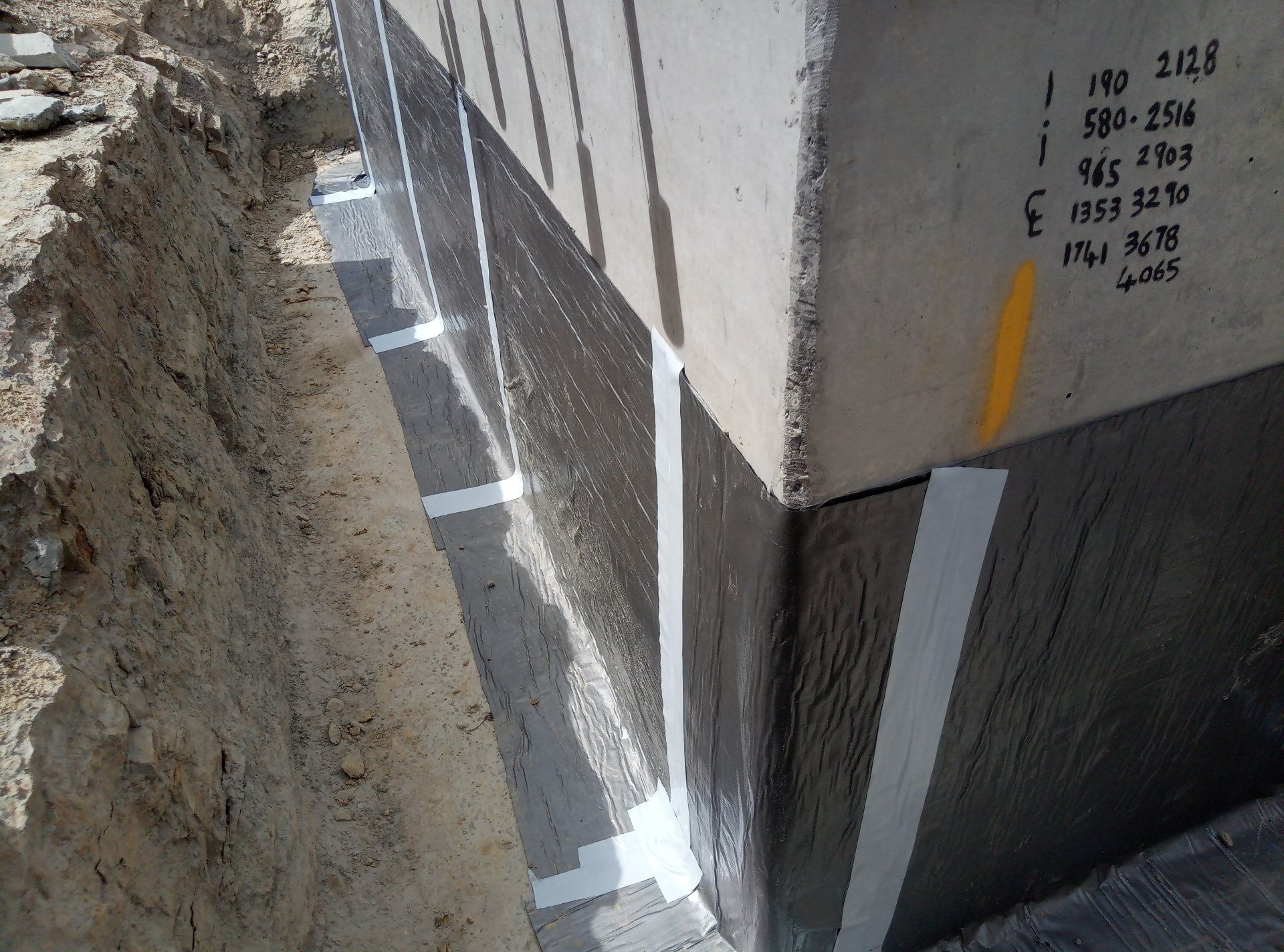 4. Swelltite membrane installed with laps sealed
