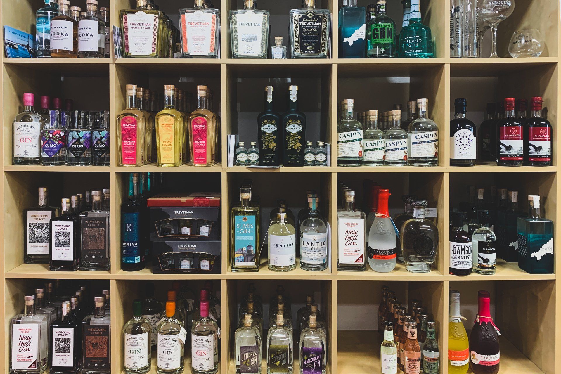 Cornish gin and rum